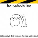 homophobic line meme