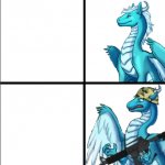 Dragon with and without a gun