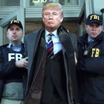 Trump led away in handcuffs | image tagged in trump led away in handcuffs | made w/ Imgflip meme maker