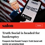 Truth Social is headed for bankruptcy