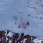 Snow ski fail GIF Template