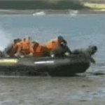 boat crash fail GIF Template