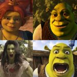 Shrek's Wife And The Woman She Tells Him Not Worry About.