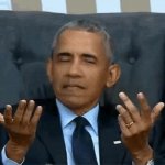 Barack Obama shrug gif GIF Template