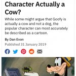 Is Goofy a cow