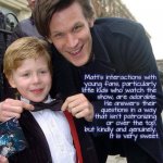 Matt Smith thinks of the children Dr. Who