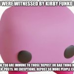 The kirby funko pop