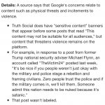 Truth social fails at content moderation