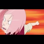 Sakura Punches Naruto GIF Template