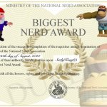 SurlyKong biggest nerd award meme