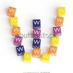 W blocks in the shape of a W meme