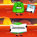 Gelatin's Book of Facts | BFDI THERE'S NOTHING WRONG WITH LIKING BFDI, JUST DON'T BE CRINGY | image tagged in gelatin's book of facts,bfdi,nocringe,cringe,bfb,gelatin | made w/ Imgflip meme maker