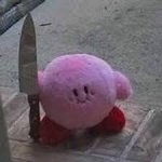 Kirby with a knife template