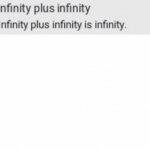 infinity plus infinity is infinity