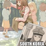 South Korea before and after 1987 | SOUTH KOREA TODAY; SOUTH KOREA IN 1948-1987 | image tagged in anime teacher | made w/ Imgflip meme maker