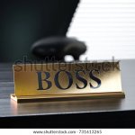 Boss nameplate meme