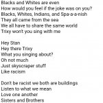 Don't Be Racist I Am A Building Lyrics