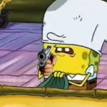 Spongebob with gun