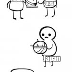 japan "made" 2 memes that originated from europe | Caramelldansen; Japan; Sweden; Caramelldansen; Japan; Caramelldansen; Japan | image tagged in you made this i made this | made w/ Imgflip meme maker