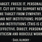 Saul Alinsky quote
