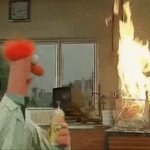 Beaker Fire Lab GIF Template