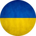 Ukraine round template