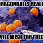Dragon Ball opening | IF THE DRAGONBALLS REALLY EXIST, THEN I WILL WISH FOR FREE MONEY. | image tagged in memes,dragon,balls | made w/ Imgflip meme maker