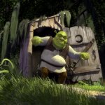 Shrek Door GIF template