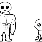 Muscular and Cheems TBH/ Autism Creature
