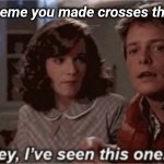Hey I've seen this one | When a meme you made crosses the timeline | image tagged in hey i've seen this one | made w/ Imgflip meme maker