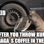 Being the teacher bully be like | THAT NOTY KID; UR GRADE; UR GRADE; UR GRADE; AFTER YOU THROW KUMU TOMINAGAʻS COFFEE IN THE TRASH | image tagged in grades,teachers,aint nobody got time for that | made w/ Imgflip video-to-gif maker