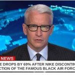 Black air forces do be the whole reason of crime tho | CRIME RATE DROPS BY 69% AFTER NIKE DISCONTINUED THE PRODUCTION OF THE FAMOUS BLACK AIR FORCE ONE | image tagged in news headline,black air forces,meme,funny,cnn breaking news anderson cooper | made w/ Imgflip meme maker