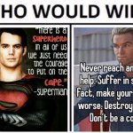 Who would win Superman vs. Homelander meme