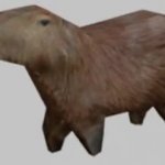 capybara walk GIF Template