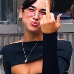 Dua Lipa middle finger