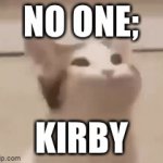 Kirby | NO ONE;; KIRBY | image tagged in gifs,video games | made w/ Imgflip video-to-gif maker