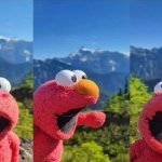 excited elmo template