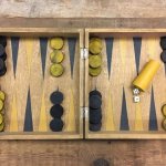 Vintage backgammon set