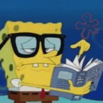 Spongebob book reading meme