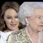Kylie Minogue and Queen Elizabeth II