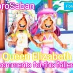 Rip Queen Elizabeth | F in the comments for this fallen queen; Rip Queen Elizabeth II. | image tagged in hasbrosaban announcement banner miley and riley side | made w/ Imgflip meme maker