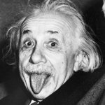 Einstein tongue meme
