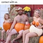 Nude pumpkin family