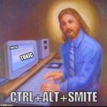 ctrl+alt+smite | TWITTER; TOXIC | image tagged in ctrl alt smite | made w/ Imgflip meme maker