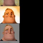 Mr Incredible Becoming Canny to Uncanny Super Extended meme