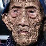 Old person face