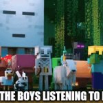 Pigstep | ME AND THE BOYS LISTENING TO PIGSTEP | image tagged in gifs,minecraft,vibe | made w/ Imgflip video-to-gif maker