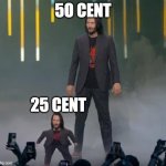 bruh | 5O CENT; 25 CENT | image tagged in breathtaking image | made w/ Imgflip meme maker