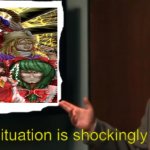 Communist Tim Curry's Shockingly Grim Situation | image tagged in memes,touhou,lady | made w/ Imgflip meme maker