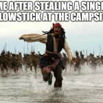 captain jack sparrow running Meme Generator - Imgflip